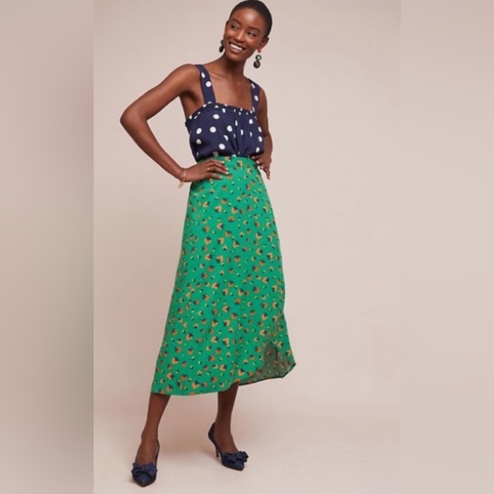 The sweetest wrap strawberry skirt by anthro!